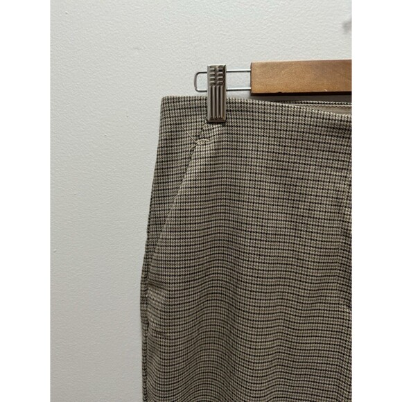 H&M Plaid Beige Stretch Pants Size 10 NWT‎ - Picture 3 of 8
